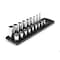 Tekton 3/8 Inch Drive 6-Point Socket Set with Rails, 18-Piece (5/16-3/4 in.) SHD91213 - alternate 1